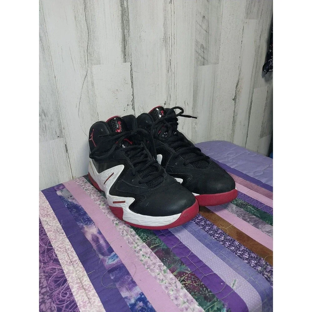 Jordan Alpha 3% Black&Red Men’s Size 13 Basketball High Top Shoes